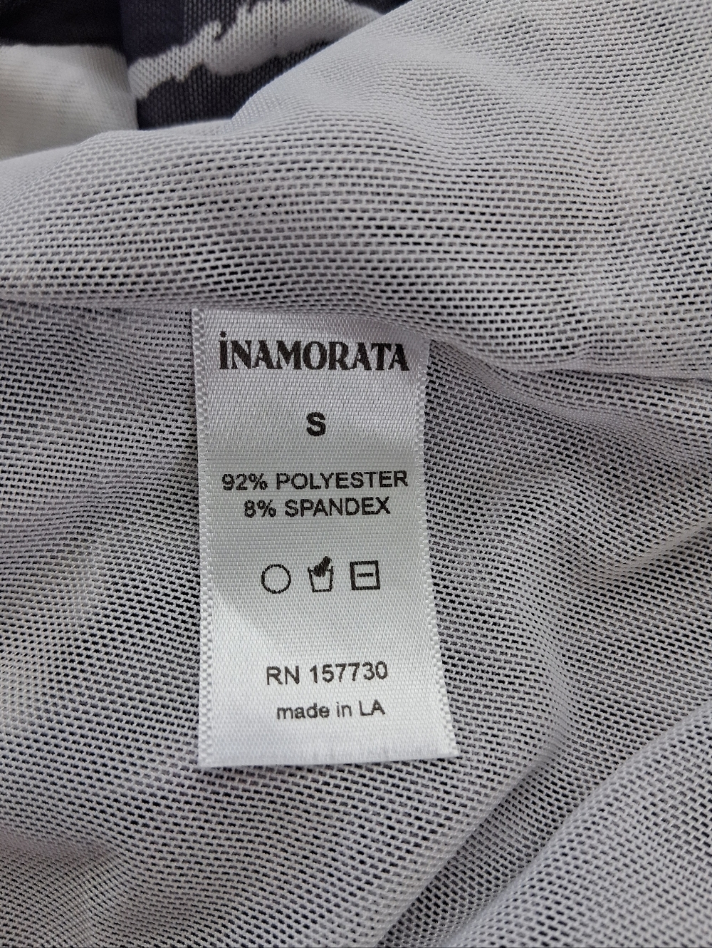 Inamorata Vita Mini Dress Mesh Purple Abstract - Picture 7 of 14